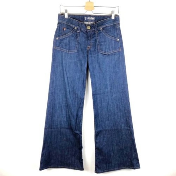 Hudson Jeans Wide Leg Flare 70's Retro Boho Denim - Picture 3 of 7